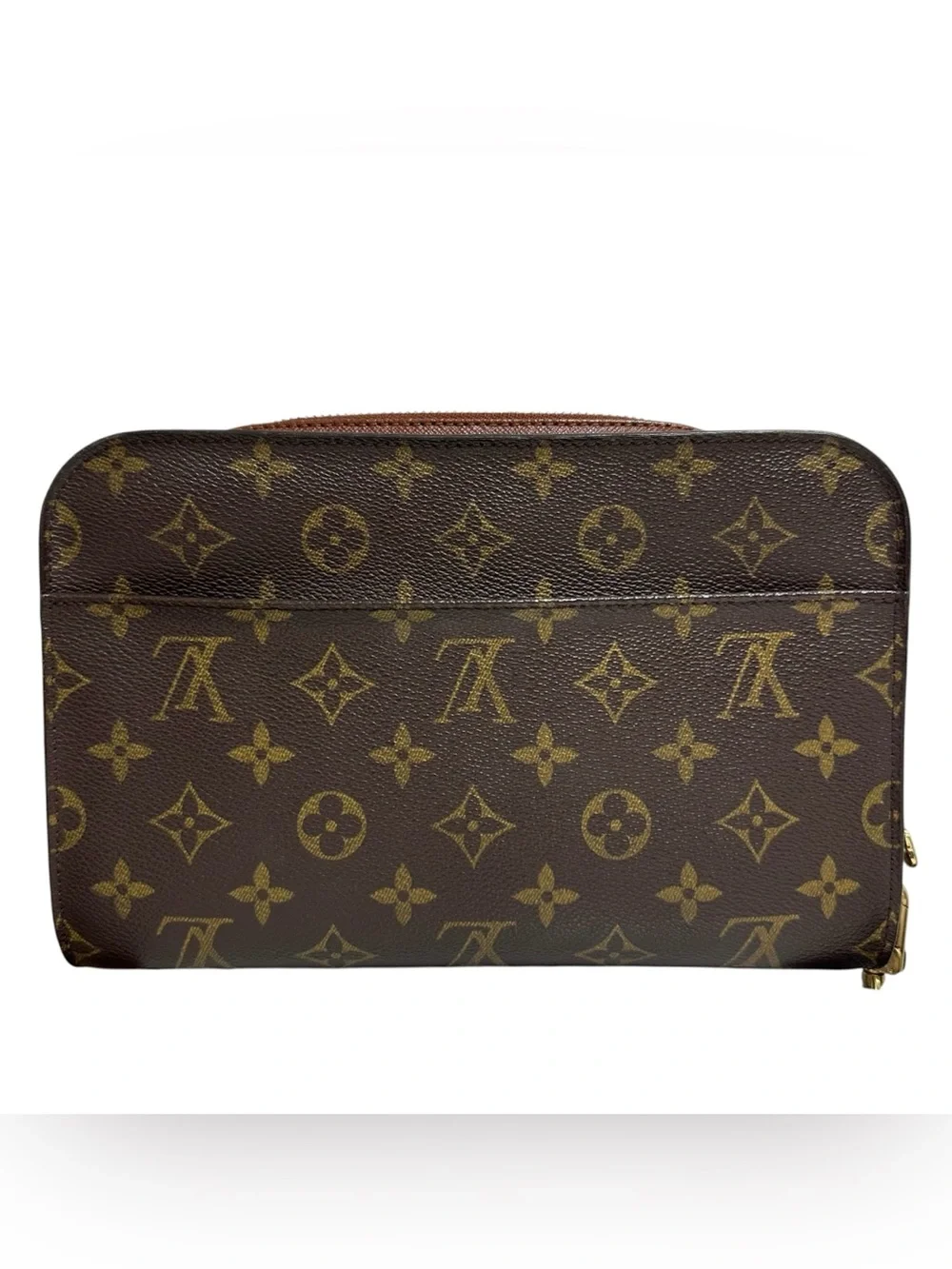 Louis Vuitton Monogram Leather Orsay Clutch Wristlet Evening Bag